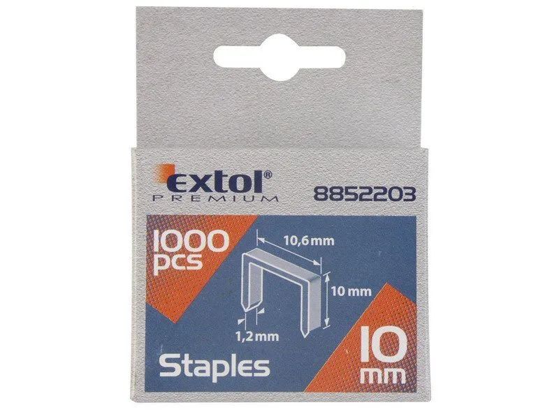 Sponky, balení 1000 ks, 16 mm, 11,3x0,52x0,70 mm EXTOL-PREMIUM