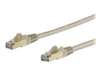 Category 6A - 26AWG (6ASPAT10MGR) - Patch kabel - RJ-45 (M) do RJ-45 (M) - 10 m - STP - CAT 6a - lisovaný, provedení bez hrbolků - šedá