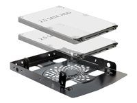 Bay adaptér pro datový sklad - 3,5" na 2,5" - černá