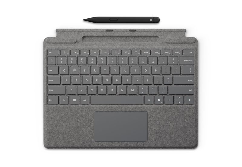 Microsoft Surface Pro Keyboard + Slim Pen 2 Bundle (Platinum), CZ&SK