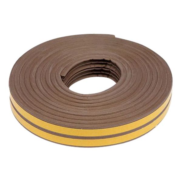 Samolepicí těsnění oken a dveří VOREL TO-76760 9x4mm TYP E hnědá 6m