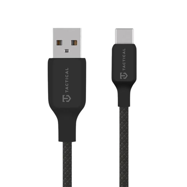 Tactical Stitch Thread Cable USB-A/USB-C 2m Black