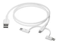 Sada kabelů USB - 1 m - bílá
