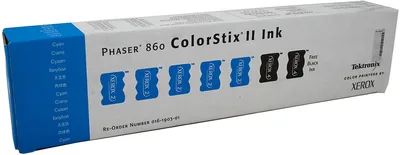 Xerox 5 Cyan toner pro Phaser 860 Color Stix + 2 FREE BLACK