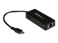 Thunderbolt 3 Compatible - USB Type C Network Adapter - USB C Ethernet Adapter (US1GC301AU) - Síťový adaptér - USB-C - Gigabit Ethernet + USB 3.1 Gen 2 - černá