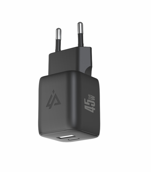 Adaptér USB iPEAX GaN USB/USB-C 90010128 Black