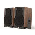 LAUDBERG M1, Bluetooth reproduktory 2.0, černá/hnědá