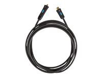 Kabel adaptéru - USB-C s piny (male) do HDMI s piny (male) - 3.66 m - dvojnásobně stíněný - černá - podporuje 4K, aktivní