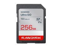 SanDisk Ultra GO - Pametová karta flash - 256 GB - Video Class V10 / UHS-I U1 - SDXC UHS-I
