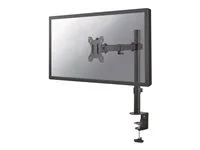 Montážní sada (úchyt na stůl) - plný pohyb - pro plochý panel - černá - velikost obrazovky: 10"-32" - upevnění svorkou, průchodka