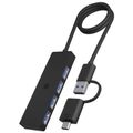 RAIDSONIC ICY BOX USB Hub, 4port, USB A+C/ 4x USB A