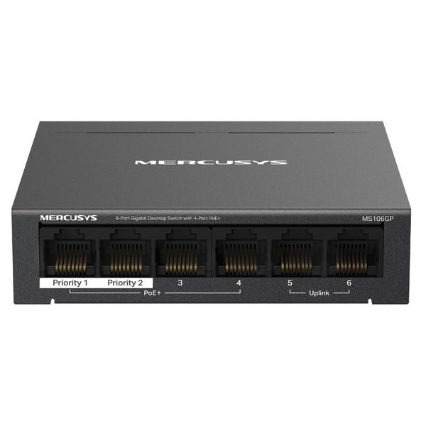 MERCUSYS MS106GP, 6portový 1000 Mbps stolní přepínač