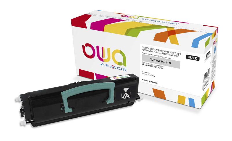 OWA Armor toner kompatibilní s LEXMARK X203A11G, černá/black