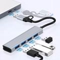 MEGATECH, 4x USB (2,3) Hub, USB-C/USB-A