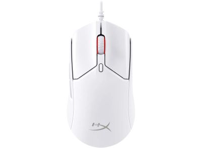 HyperX Pulsefire Haste 2/Herní/Optická/Pro praváky/26 000 DPI/Drátové USB-A/Bílá