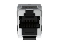 Shielded Keystone Jack Module, Cat6 Black