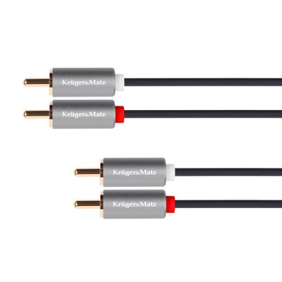 Kabel 2x Cinch konektor/2x Cinch konektor 10m KRUGER & MATZ KM1210 Basic