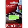 SanDisk USB Cruzer Blade 16GB, zelený