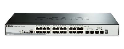 D-Link DGS-1510-28P 28-Port Gigabit Stackable SmartPro PoE Switch 2x SFP, 2x 10G SFP+