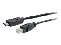 USB C 2.0 to USB B - M/M - USB kabel - USB typ B (M) do USB-C (M) - USB 2.0 - 91.4 cm - černá