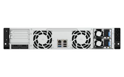 QNAP TS-h1465U-RP-8G (Intel 4core, ZFS, 8GB DDR5 RAM, 12x SATA + 2x E1.S, 1x PCIe, 2x 2,5GbE)