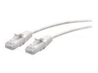 White - Patch kabel - RJ-45 (M) do RJ-45 (M) - 2.1 m - 4.8 mm - UTP - CAT 6a - lisovaný, provedení bez hrbolků - bílá