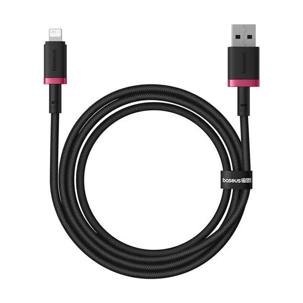 Baseus Rychlonabíjecí kabel Dura USB/Lightning 1m 2.4A červeno černý