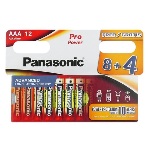 PANASONIC PRO POWER, baterie, AAA, LR03, 1,5V, 12k
