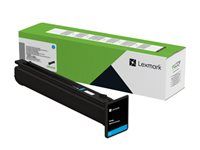 Azurová - originální - pouzdro - kazeta s barvivem LRP, LCCP - pro Lexmark XC9635