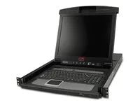 KVM konzole s přepínač KVM - 16 porty - PS/2 - 17" - připevnitelný na regál - VGA - černá - 1U - pro P/N: SMTL2K2RM2UCLNC, SMTL3KRM2UCLNC, SRT5KRMXLT-A, SRT6KRMXLT-A, SRT8KRMXLT-A