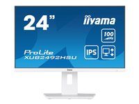 LED monitor - 24" (23.8" zobrazitelný) - 1920 x 1080 Full HD (1080p) @ 100 Hz - IPS - 250 cd/m² - 1300:1 - 0.4 ms - HDMI, DisplayPort - reproduktory - matně bílá
