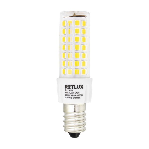 Žárovka LED E14 6W bílá teplá RETLUX RLL 459