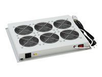 Ventilační jednotka pro stojanové rozvaděče horní, pro spodní montáž nutno použít Rax-CH-Xxx-X1 šedá RAL 7035