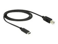 USB kabel - USB-C (M) do USB typ B (M) - USB 3.1 - 1 m - černá