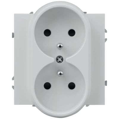 Dvojitá zásuvka DPM MOXY MOX1029W, bílá