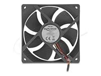 Axial Fan 12 V DC 92 x 92 x 25 mm black