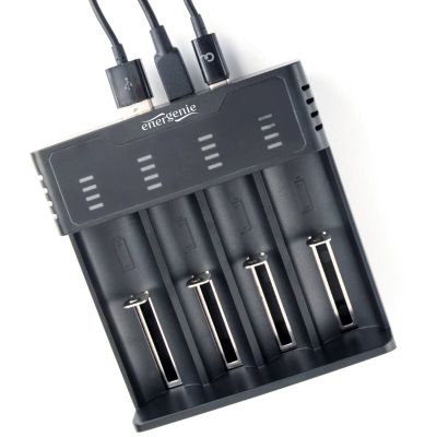 GEMBIRD Ni-MH + Li-ion Fast Battery Charger, černá