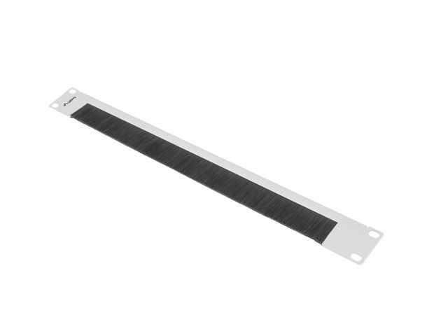 19" Kartáčový panel 1U AK-1103-S šedý lanberg