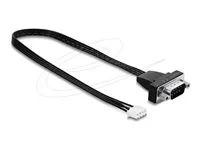 Delock - Sériový kabel - DB-9 (M) do JST-XH (F) - 25 cm - cerná