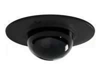 Camera dome flush mount - montáž na stěnu, montáž na strop - interiér - černá