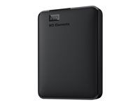 WD Elements Portable WDBHDW0040BBK-EESN - Pevný disk - 4 TB - externí (prenosný) - 2.5" - USB 3.2 Gen 1