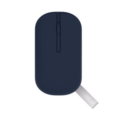 ASUS Marshmallow MD100 Lite/Cestovní/Optická/1 600 DPI/USB+BT/Modrá