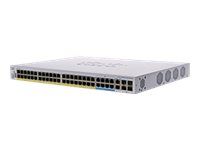 Cisco Business 350 Series CBS350-48NGP-4X - Přepínač - L3 - řízený - 40 x 10/100/1000 (PoE+) + 8 x 100/1000/2.5G/5G (PoE++) + 2 x combo 10 Gigabit SFP+/RJ-45 + 2 x 10 Gigabit SFP+ - Lze montovat do rozvaděče - PoE+ (740 W) - repasováno - pro P/N: CON-SNT-CBSK2201, SP-SNC-CBSK2201