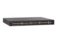 Cisco 250 Series SG250-50P - Přepínač - L3 - inteligentní - 48 x 10/100/1000 (PoE+) + 2 x kombinovaný Gigabit Ethernet/Gigabit SFP - Lze montovat do rozvaděče - PoE+ (375 W) - repasováno
