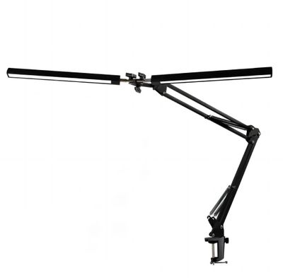 Platinet PDLD20 stolní LED lampa Flexy 20W stmívatelná s klipem, 2 ramena, černá
