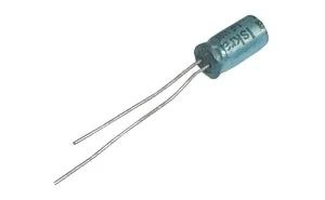 Kondenzátor elektrolytický   1M/100V 6x12-2.5   řada C