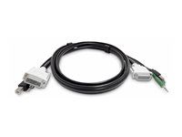 StarTech - Kabel klávesnice / videa / myši (KVM) - kompatibilní s TAA - USB typ A, DVI, audio jack 3,5 mm (M) do USB Type B, DVI, audio jack 3,5 mm (M) - 1.8 m
