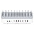 MANHATTAN Nabíjecí stanice, 10-port, 120W, bílá