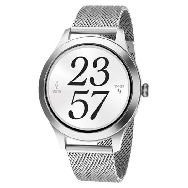 MAXCOM FW44 Silver 2, chytré hodinky, stříbrné