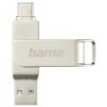 HAMA Rotate Pro, USB Klíč, 32GB, stříbrný
